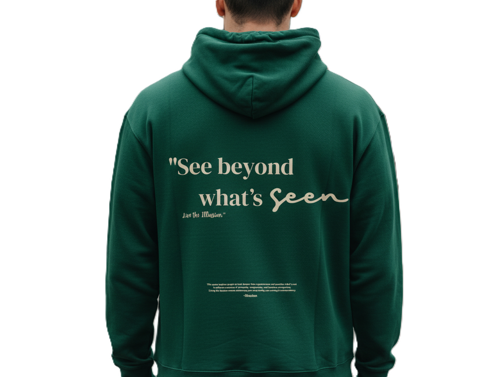 "Beyond What's Seen" Statement Hoodie