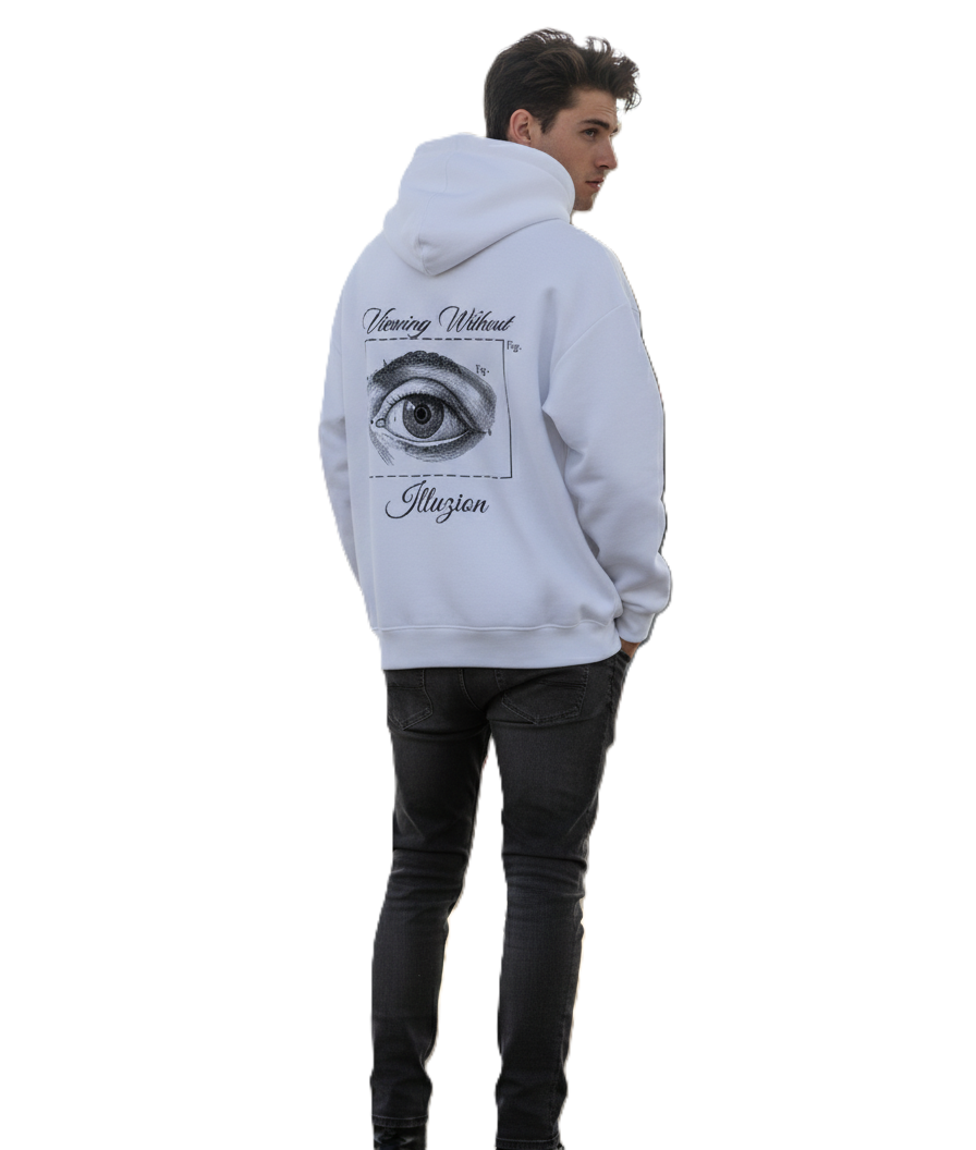 "Illuzion" Oversized Graphic Hoodie