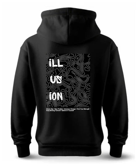 Men Hoodie (Black) - oversize | DTF GSM-360